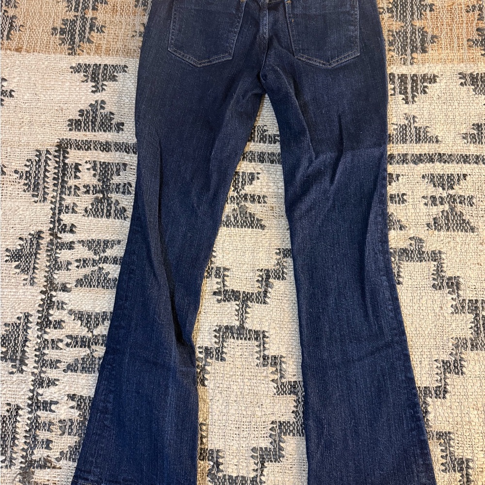 The Limited Dark Indigo Flare Jeans